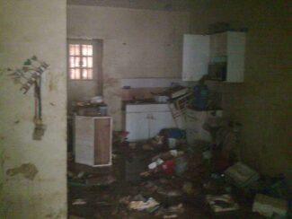 the inside of our house (kitchen) after ondoy