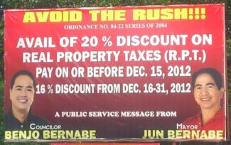 real property tax discount paranaque