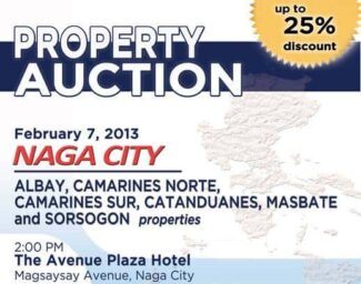 NAGA PNB FORECLOSED PROPERTIES AUCTION FEBRUARY 7 2013 banner