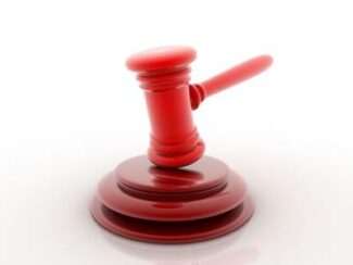 A gavel which is often used during tax foreclosure auctions