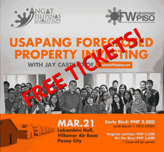 usapang foreclosed property investing march 21 2015 free tickets