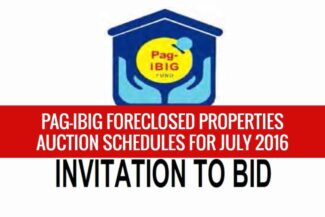 pag ibig foreclosed properties auction july 2016 2