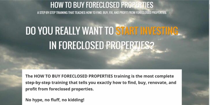 FAQ’s for the “How to buy foreclosed properties” training