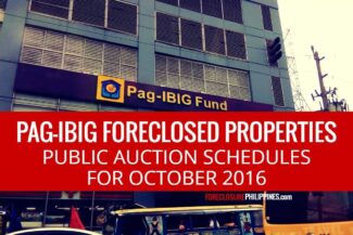 pag ibig foreclosed properties october 2016