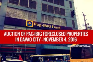 pag ibig foreclosed properties in davao city november 4 2016