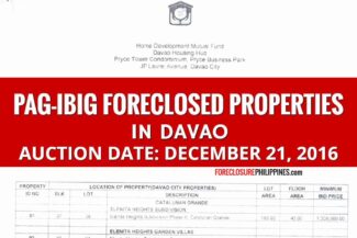 pag ibig foreclosed properties in davao december 21 2016 auction