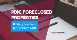 pdic foreclosed properties february 2018