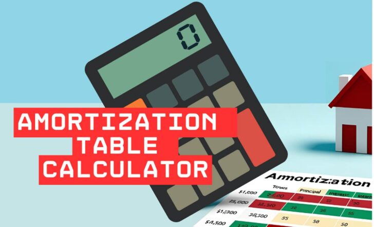 amortization table calculator